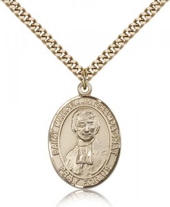 St. Marcellin Champagnat Medal, Gold Filled, Large [BL2708]