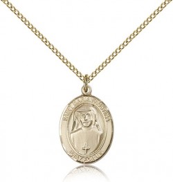 St. Maria Faustina Medal, Gold Filled, Medium [BL2736]