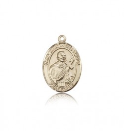 St. Martin De Porres Medal, 14 Karat Gold, Medium [BL2778]
