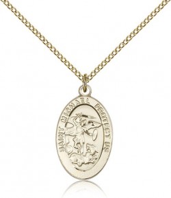 St. Michael the Archangel Medal, Gold Filled [BL5828]