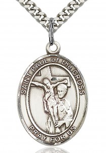 St. Paul of the Cross Medal, Sterling Silver, Large [BL3012]