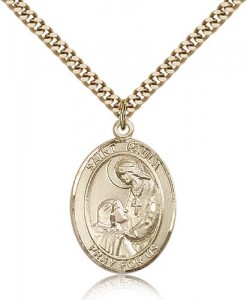 St. Paula Medal, Gold Filled, Large [BL3027]