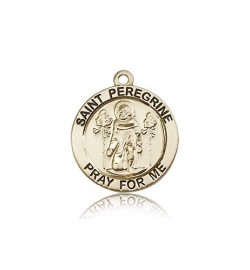 St. Peregrine Medal, 14 Karat Gold [BL5714]