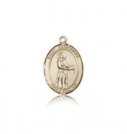 St. Petronille Medal, 14 Karat Gold, Medium [BL3070]