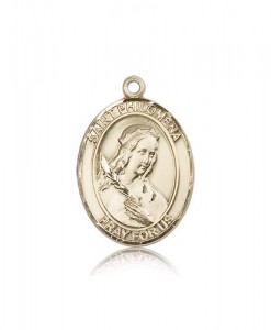 St. Philomena Medal, 14 Karat Gold, Large [BL3096]