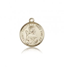 St. Philomena Medal, 14 Karat Gold [BL6199]