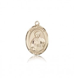 St. Pius X Medal, 14 Karat Gold, Medium [BL3115]