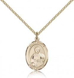 St. Pius X Medal, Gold Filled, Medium [BL3118]
