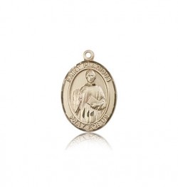 St. Placidus Medal, 14 Karat Gold, Medium [BL3124]