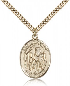 St. Polycarp of Smyrna Medal, Gold Filled, Large [BL3135]