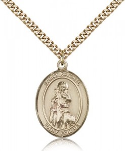 St. Rachel Medal, Gold Filled, Large [BL3144]
