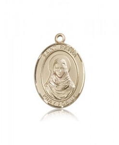 St. Rafta Medal, 14 Karat Gold, Large [BL3150]