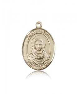 St. Rebecca Medal, 14 Karat Gold, Large [BL3186]