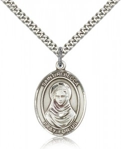 St. Rebecca Medal, Sterling Silver, Large [BL3192]