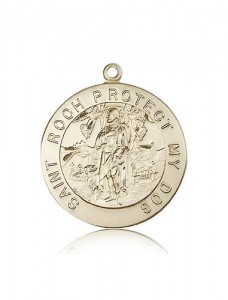 St. Roch Medal, 14 Karat Gold [BL6208]