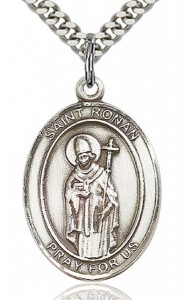 St. Ronan Medal, Sterling Silver, Large [BL3291]