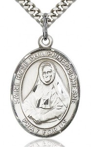 St. Rose Philippine Medal, Sterling Silver, Large [BL3318]