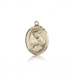 St. Rose of Lima Medal, 14 Karat Gold, Medium [BL3304]