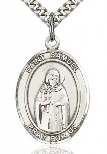 St. Samuel Medal, Sterling Silver, Large [BL3327]