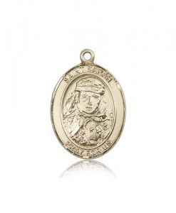 St. Sarah Medal, 14 Karat Gold, Large [BL3330]