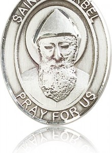 St. Sharbel Medal, Sterling Silver, Large [BL3666]