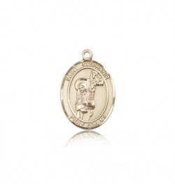 St. Stephanie Medal, 14 Karat Gold, Medium [BL3698]