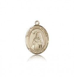 St. Teresa of Avila Medal, 14 Karat Gold, Medium [BL3734]