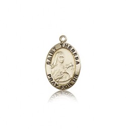 St. Theresa Medal, 14 Karat Gold [BL5624]
