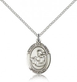 St. Thomas Aquinas Medal, Sterling Silver, Medium [BL3785]