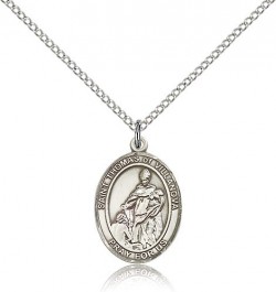 St. Thomas of Villanova Medal, Sterling Silver, Medium [BL3803]