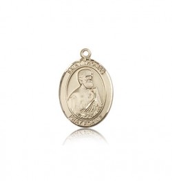 St. Thomas the Apostle Medal, 14 Karat Gold, Medium [BL3806]
