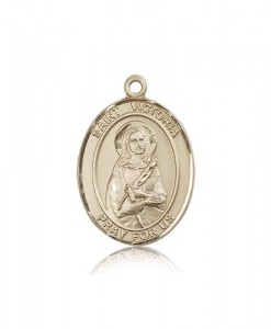 St. Victoria Medal, 14 Karat Gold, Large [BL3868]