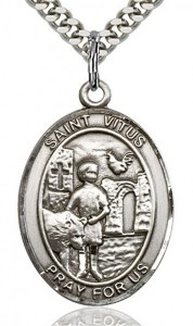St. Vitus Medal, Sterling Silver, Large [BL3901]