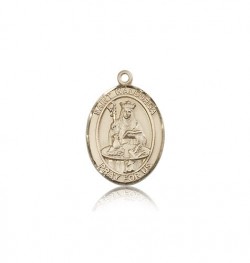 St. Walburga Medal, 14 Karat Gold, Medium [BL3905]