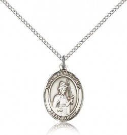 St. Wenceslaus Medal, Sterling Silver, Medium [BL3929]