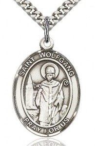 St. Wolfgang Medal, Sterling Silver, Large [BL3946]