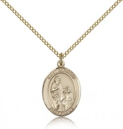 St. Zachary Medal, Gold Filled, Medium [BL3953]