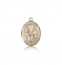 St. Zita Medal, 14 Karat Gold, Medium [BL3959]