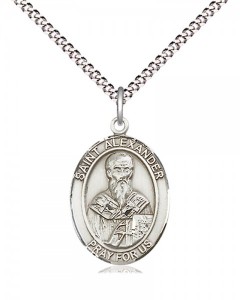 Women's Pewter Oval St. Alexander Sauli Medal [BLPW418]