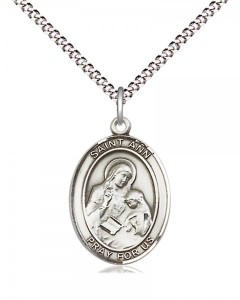 Women's Pewter Oval St. Ann Medal [BLPW408]