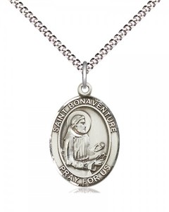 Women's Pewter Oval St. Bonaventure Medal [BLPW513]