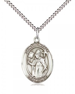 Women's Pewter Oval St. Boniface Medal [BLPW415]