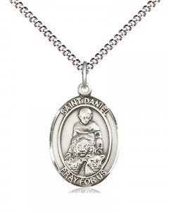 Women's Pewter Oval St. Daniel Medal [BLPW438]