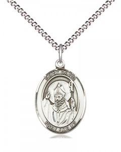 Women's Pewter Oval St. David of Wales Medal [BLPW441]