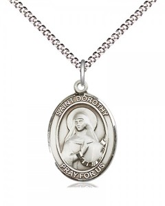 Women's Pewter Oval St. Dorothy Medal [BLPW437]