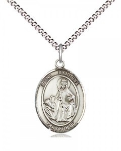 Women's Pewter Oval St. Dymphna Medal [BLPW446]