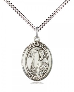 Women's Pewter Oval St. Elmo Medal [BLPW445]