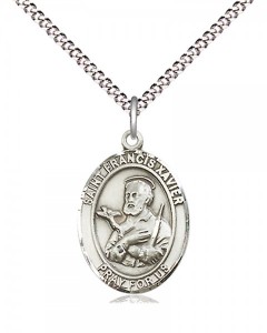 Women's Pewter Oval St. Francis Xavier Medal [BLPW451]