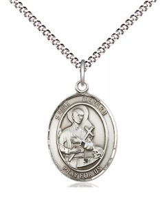 Women's Pewter Oval St. Gerard Majella Medal [BLPW462]