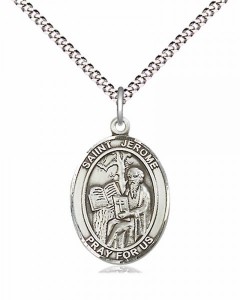 Women's Pewter Oval St. Jerome Medal [BLPW565]